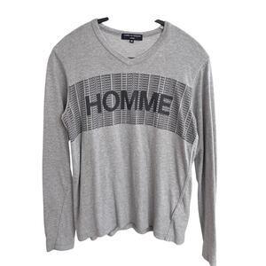 Comme Des Garcons Homme Logo Longsleeve T Shirt Gray Size M